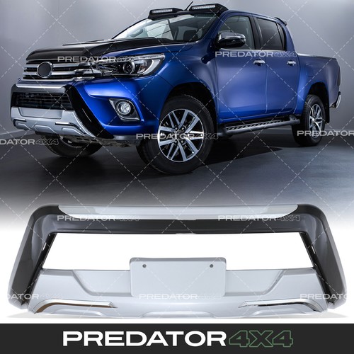 Gloss black front bumper bull - front,
